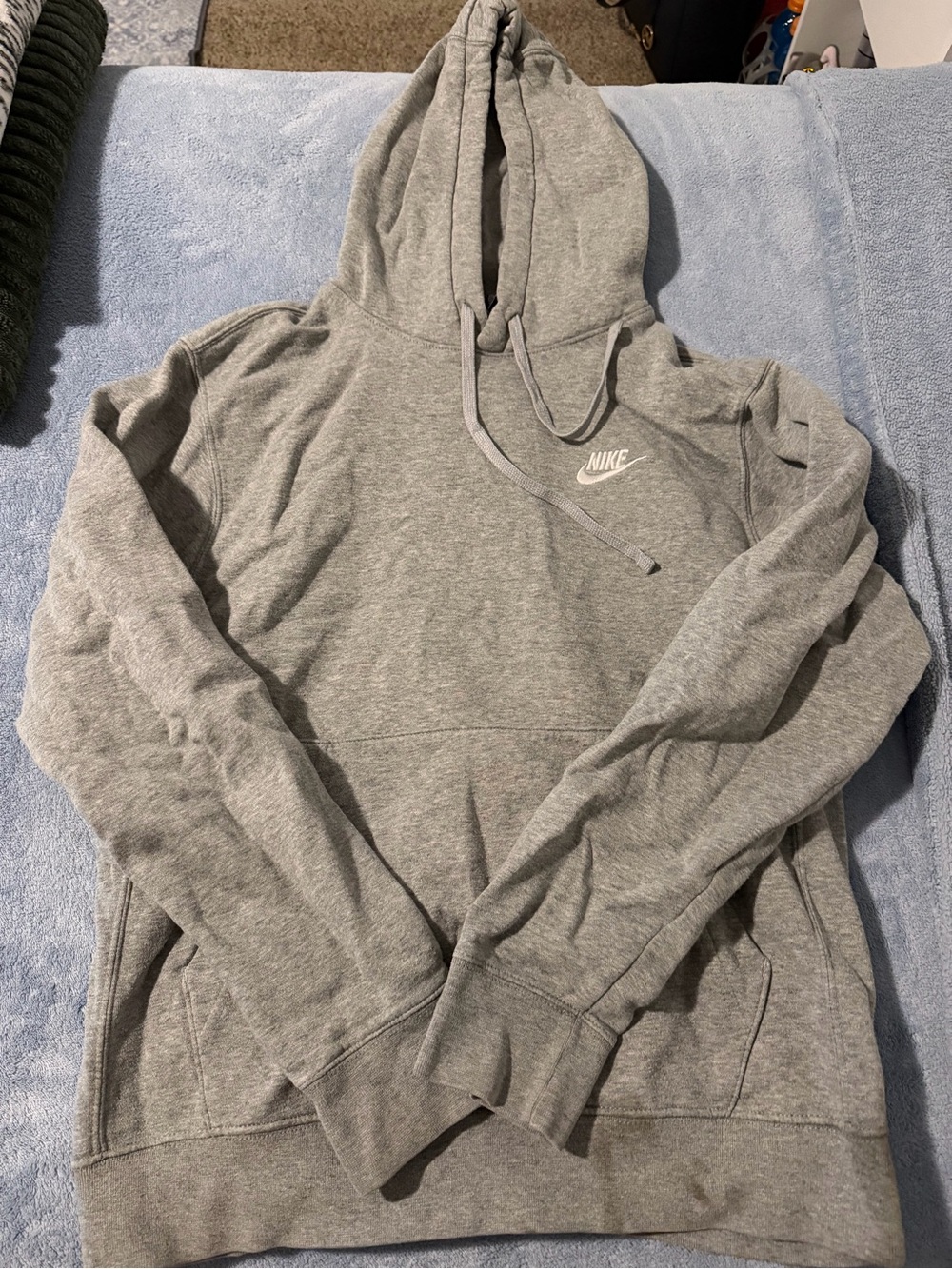 Nike Gray Hooded Pullover Sweatshirt